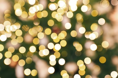 Abstract background with blurred Christmas lights, bokeh effect