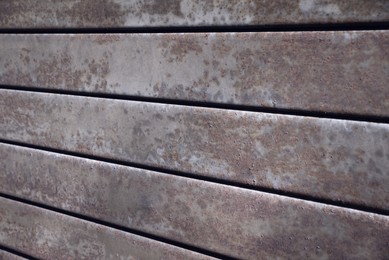 Photo of Texture of metal surface with rust as background, closeup view