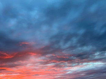 Picturesque view of beautiful sky at sunset