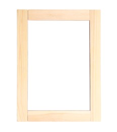 Wooden frame isolated on white. For mirror, photo, picture, painting and others