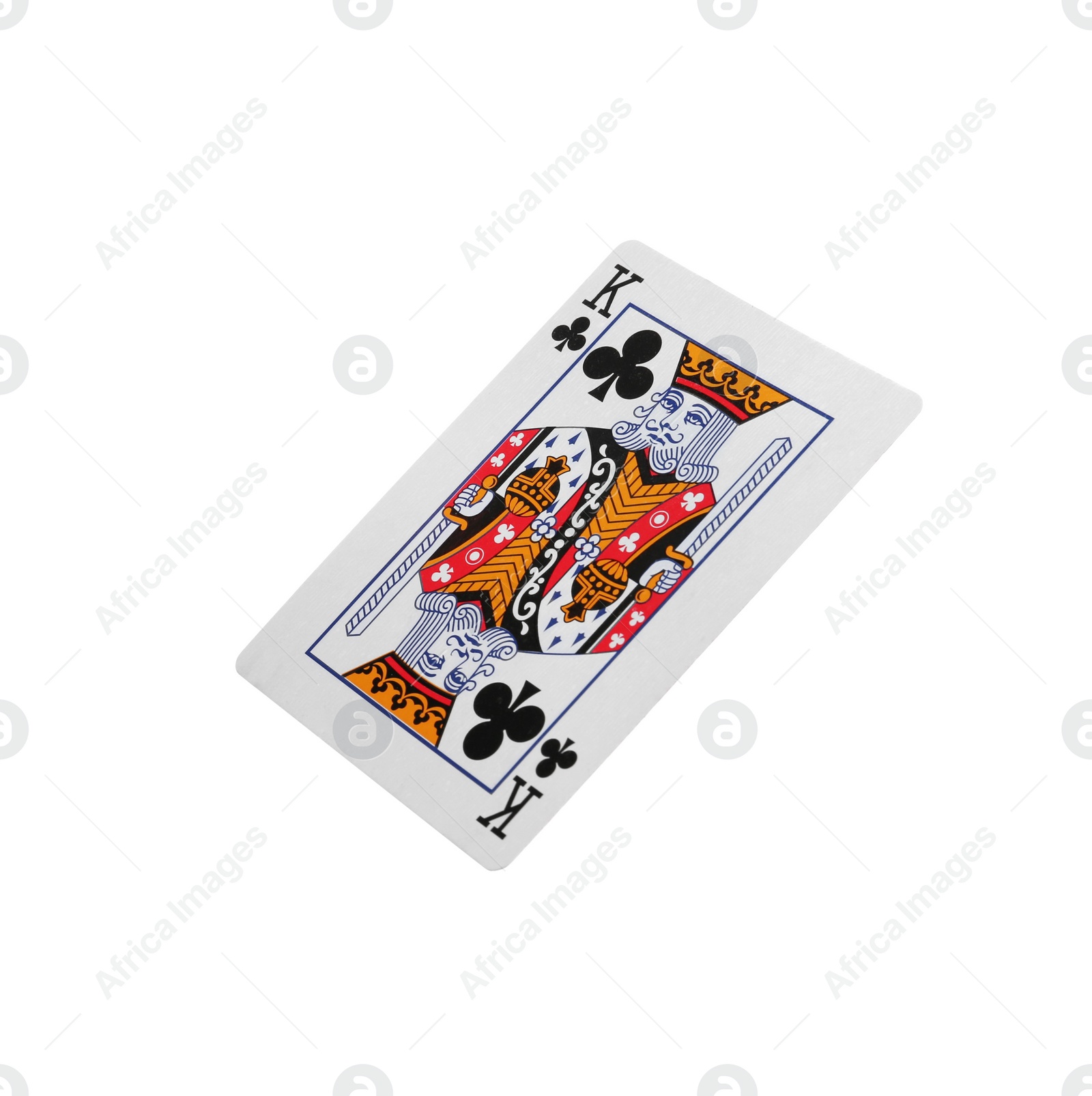 Photo of Playing card isolated on white. Poker game