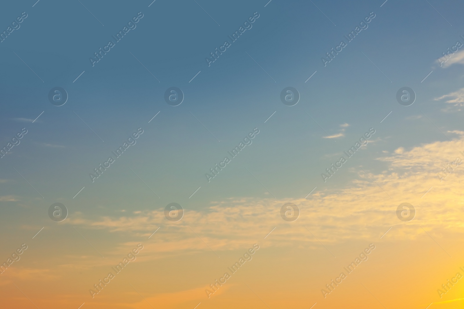 Photo of Picturesque view of beautiful cloudy morning sky