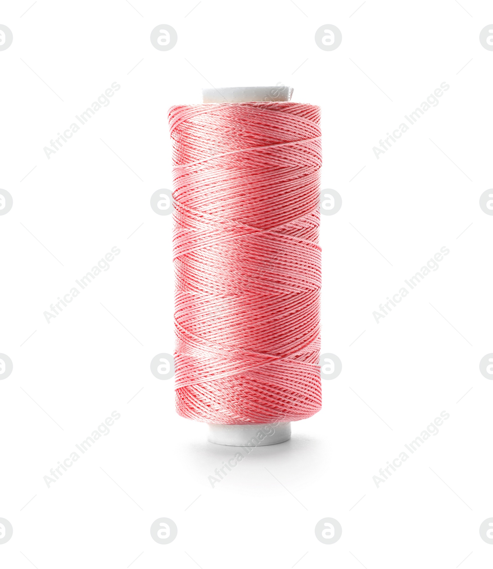 Photo of Color sewing thread on white background