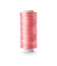 Photo of Color sewing thread on white background