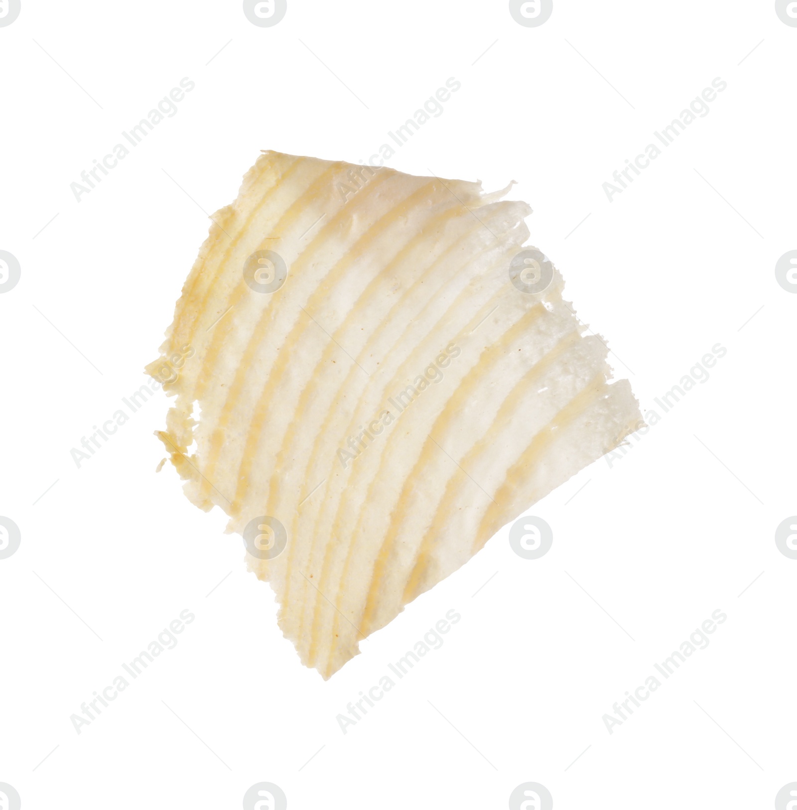 Photo of One chip of wood isolated on white