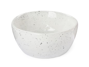 Beautiful empty ceramic bowl isolated on white