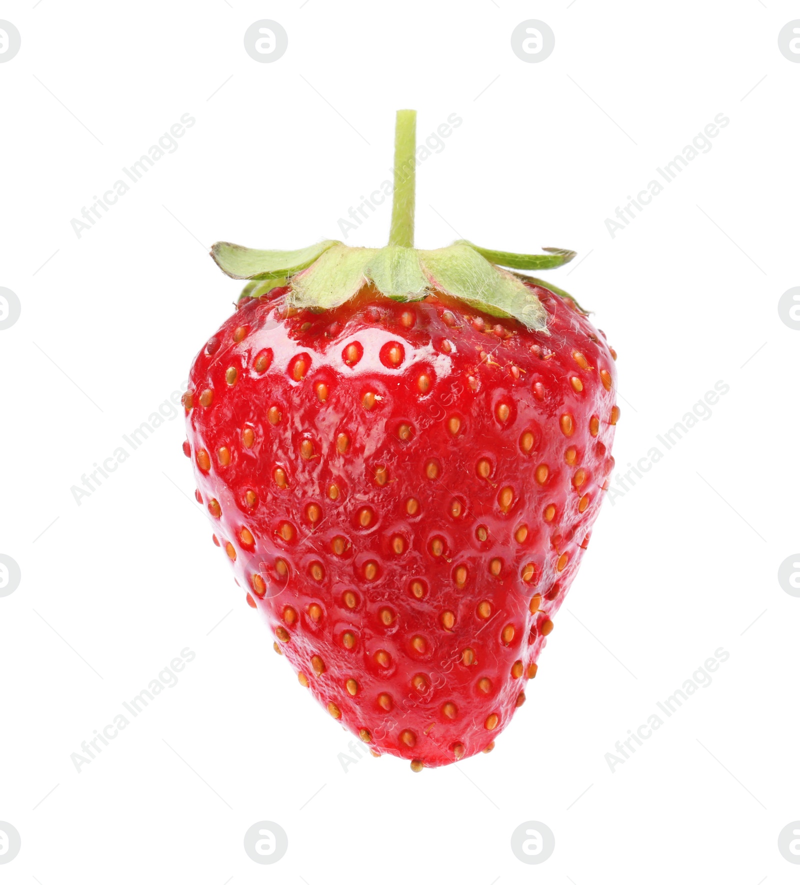 Photo of Delicious fresh ripe strawberry isolated on white