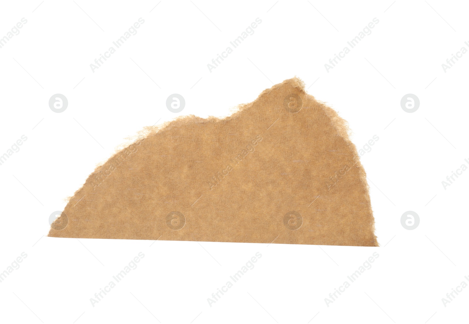 Photo of Piece of blank notebook paper isolated on white. Space for design