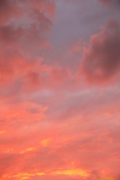 Photo of Picturesque view of beautiful sky with clouds on sunset