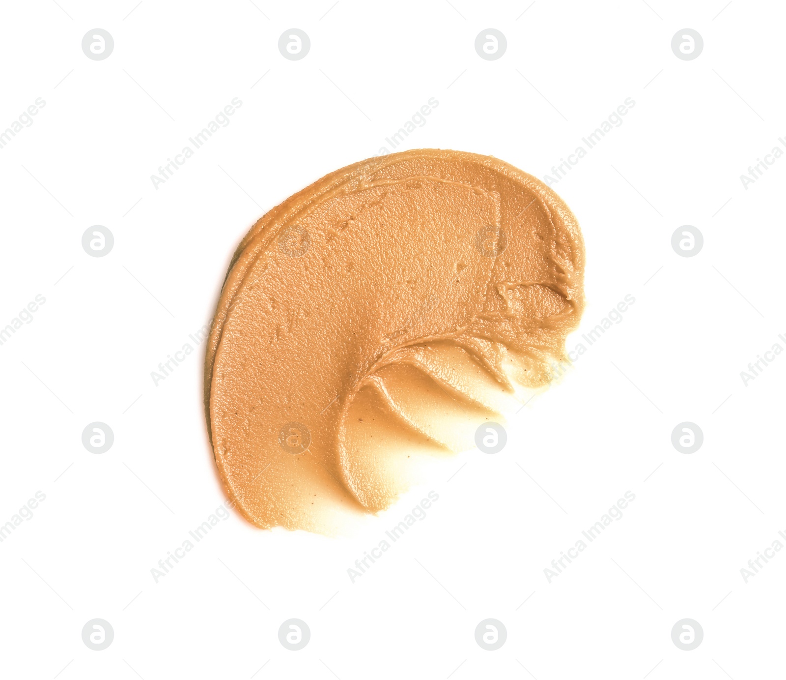 Photo of Creamy peanut butter on white background