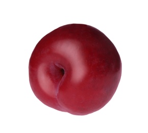 Photo of Delicious fresh ripe plum isolated on white