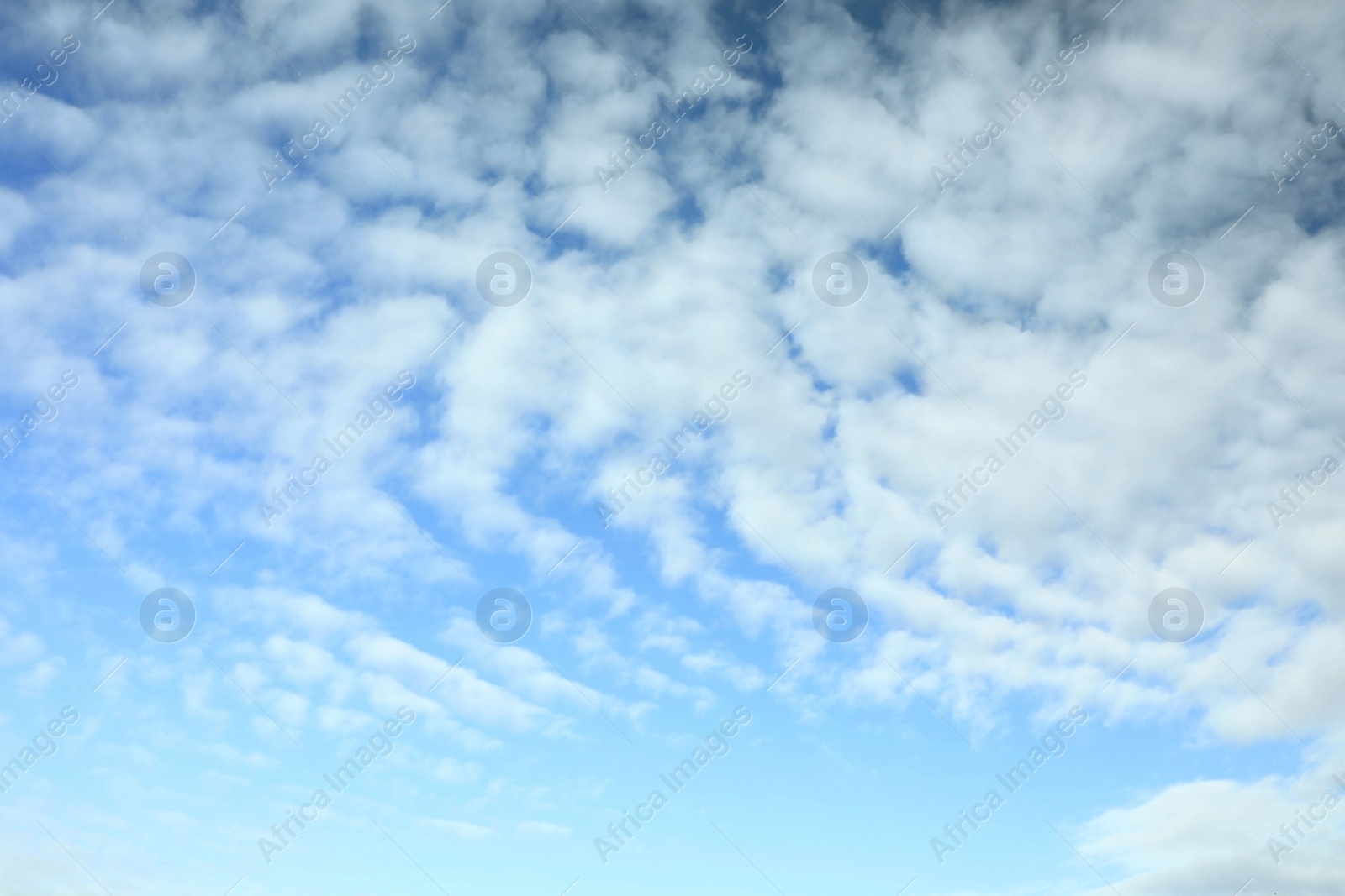 Beautiful blue sky with clouds on sunny day Photo of Beautiful blue sky with clouds on sunny day
