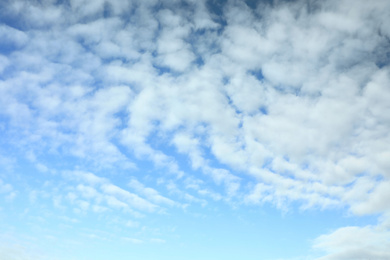 Photo of Beautiful blue sky with clouds on sunny day
