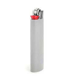 Stylish small pocket lighter isolated on white