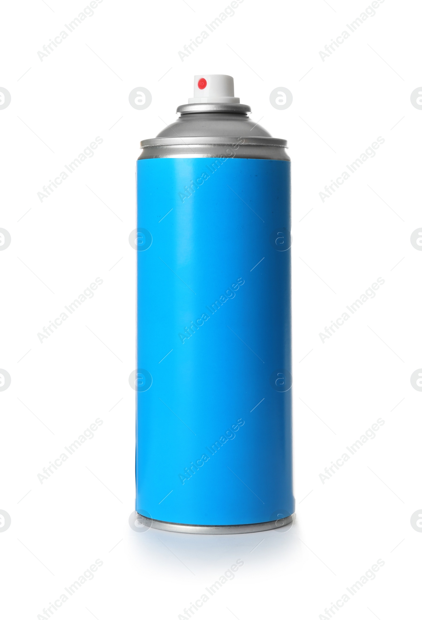 Photo of Can of spray paint on white background