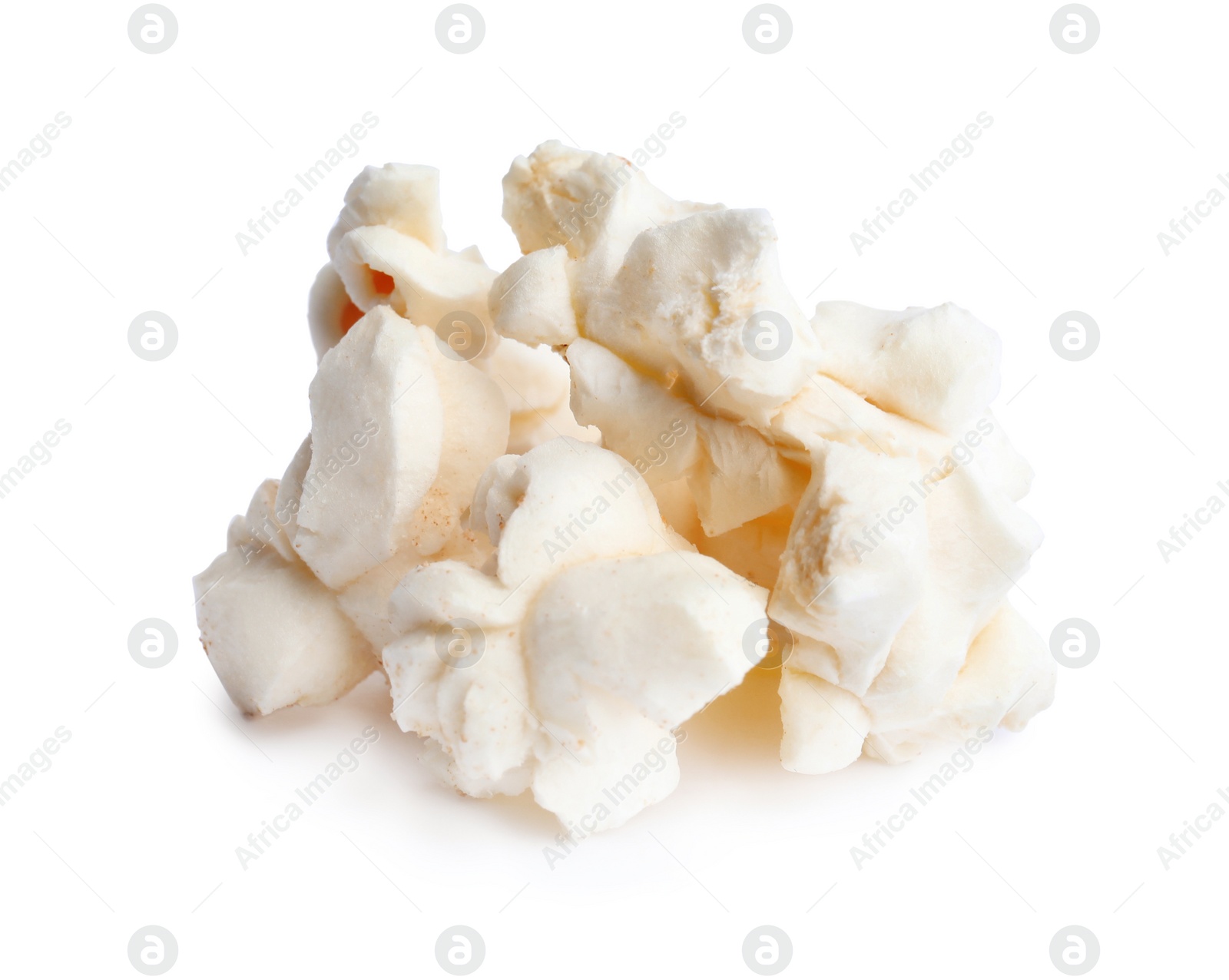 Photo of Tasty fresh pop corn isolated on white