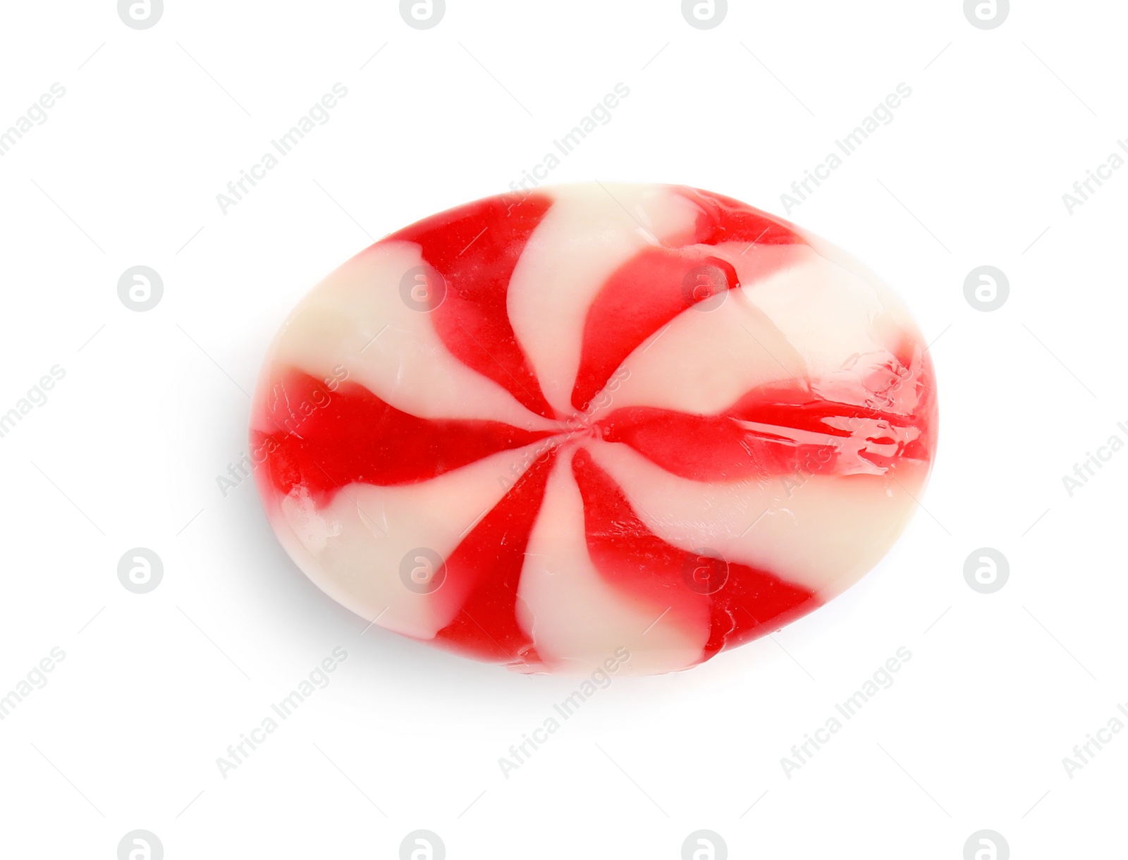 Photo of Delicious colorful candy on white background