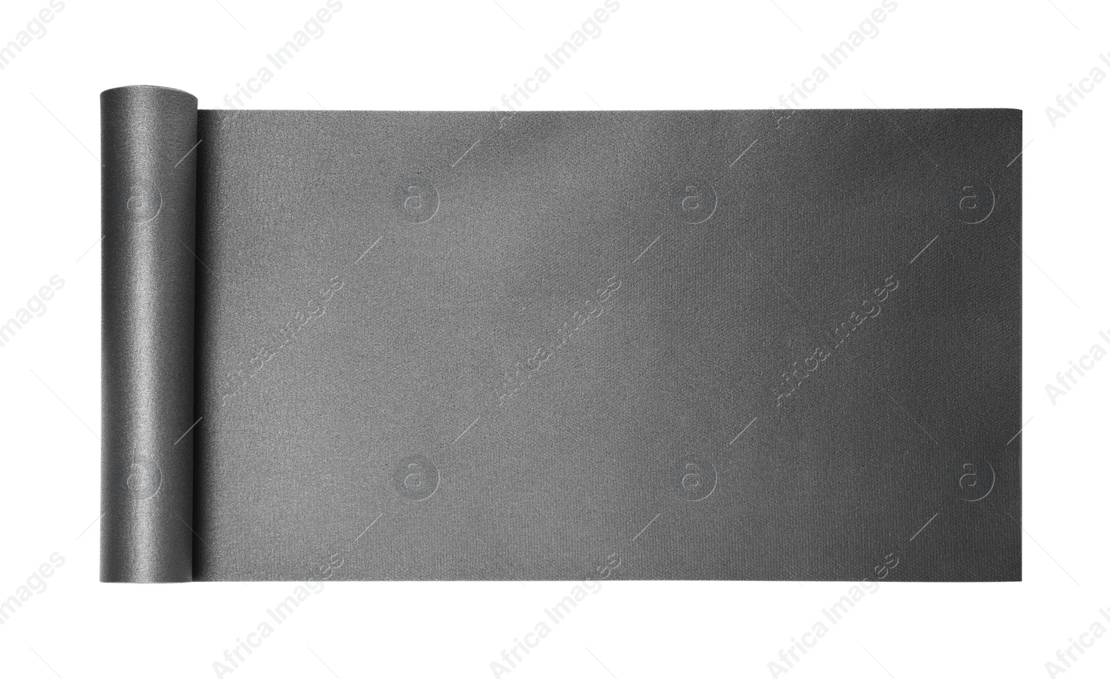 Photo of Grey camping mat isolated on white, top view