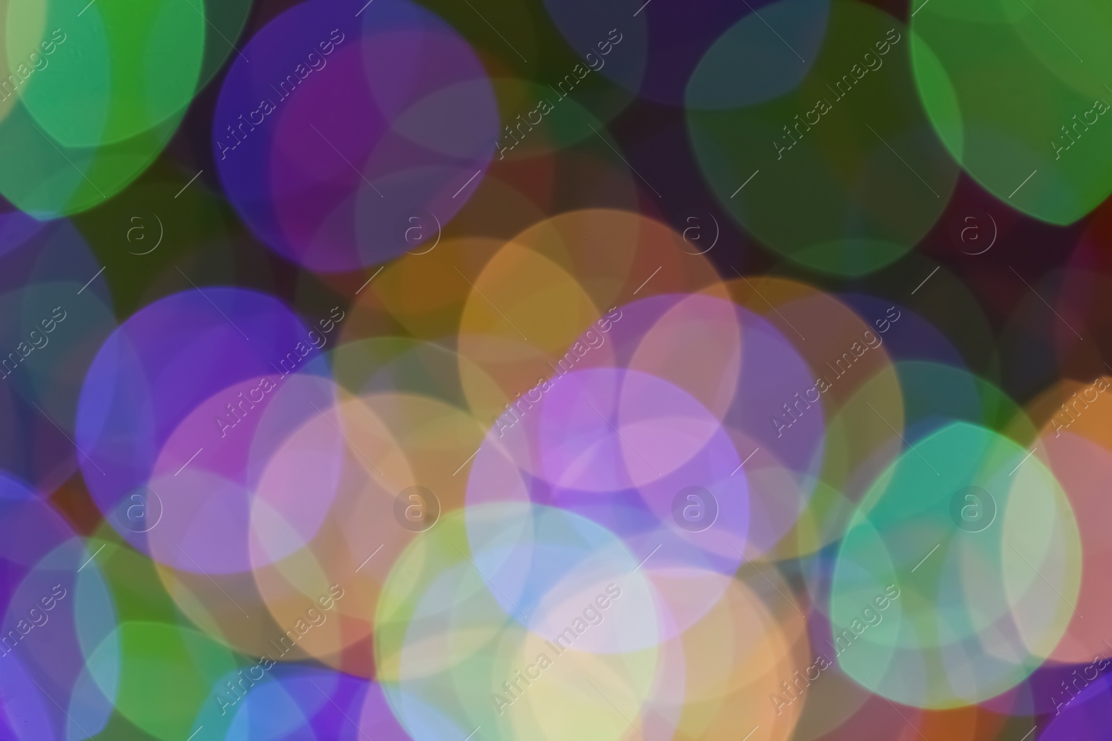 Photo of Beautiful colorful lights as background. Bokeh effect