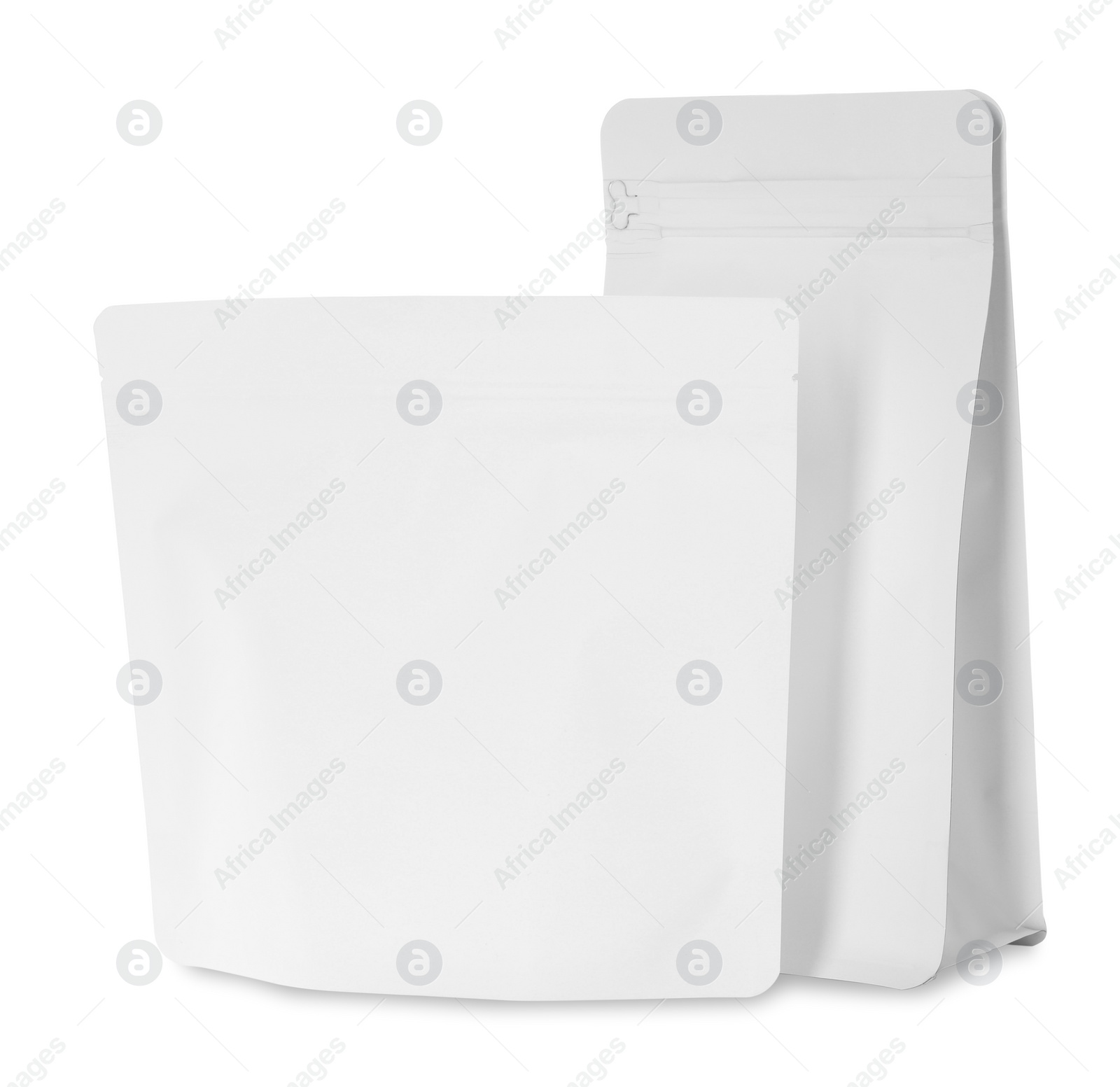 Photo of Two new paper bags isolated on white