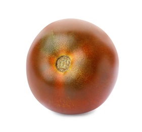 Photo of Fresh ripe brown tomato on white background