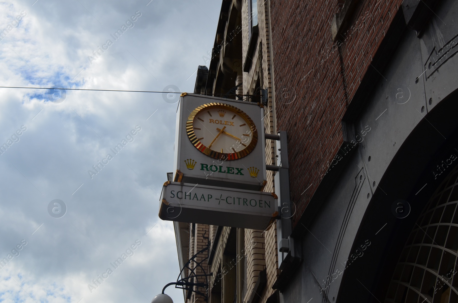 Photo of Utrecht, Netherlands July 02, 2022: Sign of Rolex luxury store outdoors