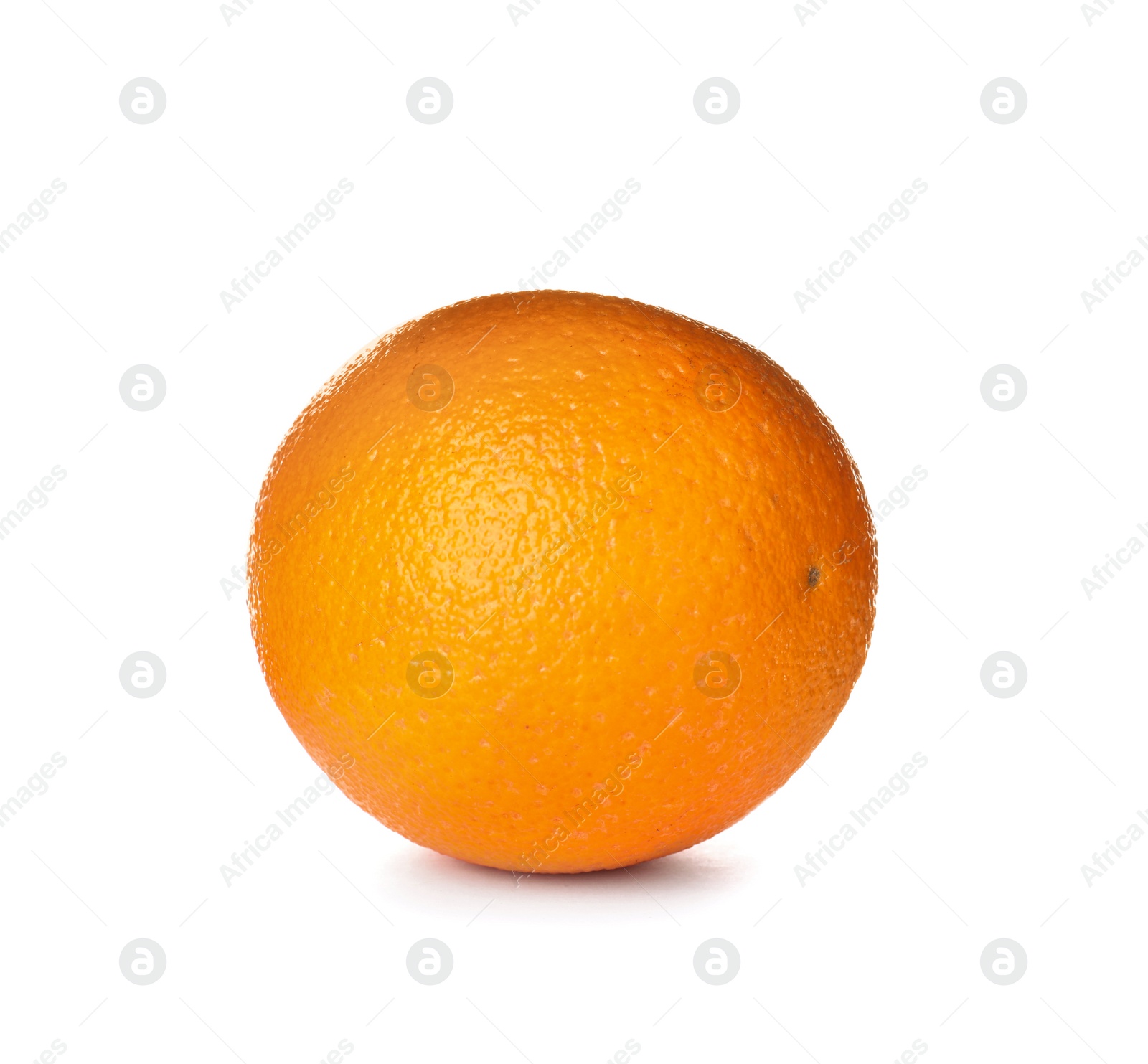 Photo of Fresh ripe orange isolated on white. Citrus fruit