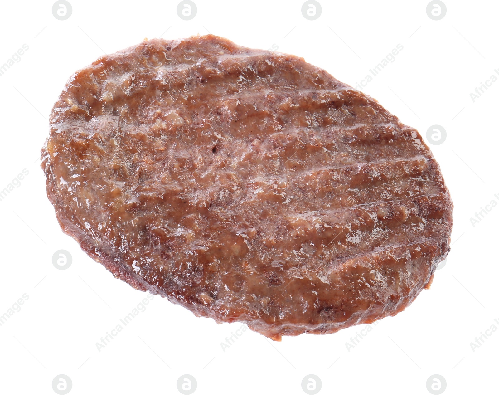 Photo of Tasty grilled burger patty isolated on white