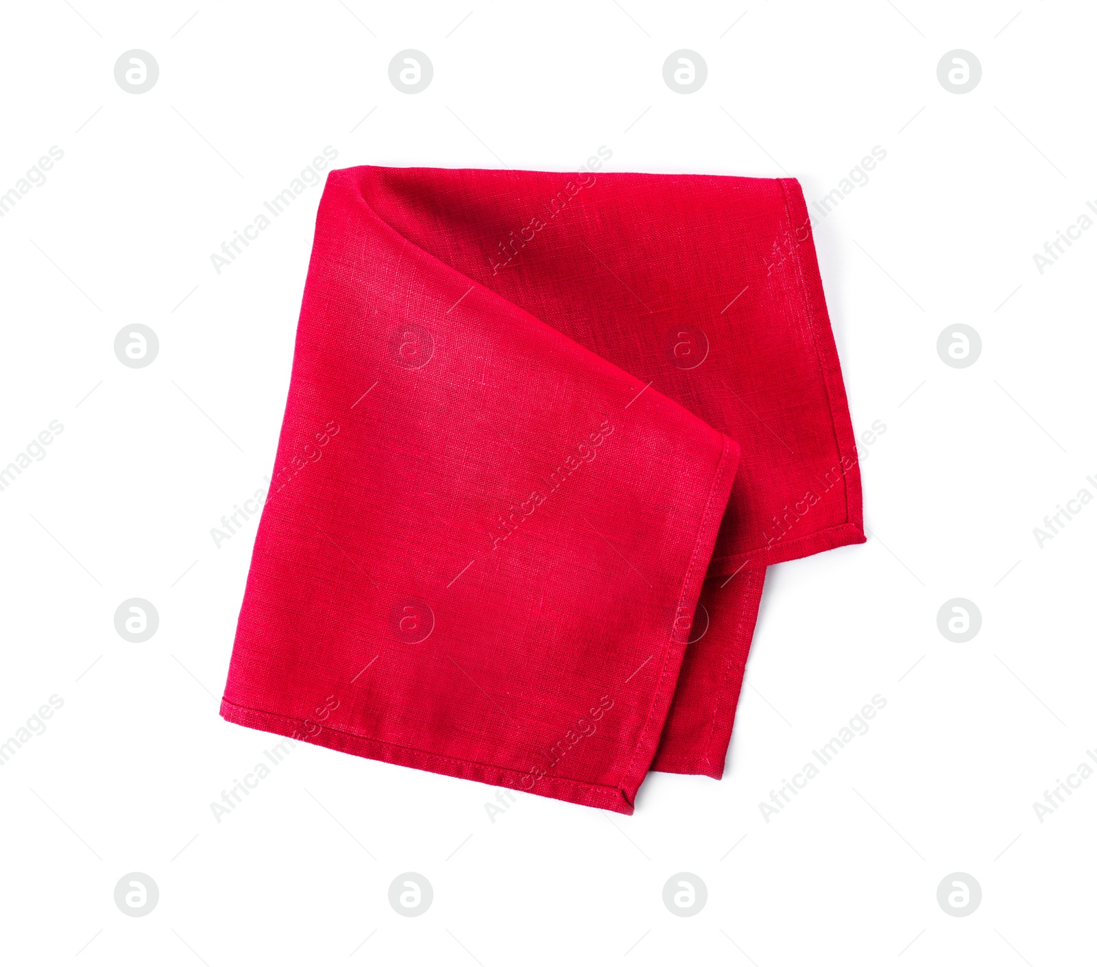 Photo of Fabric napkin for table setting on white background