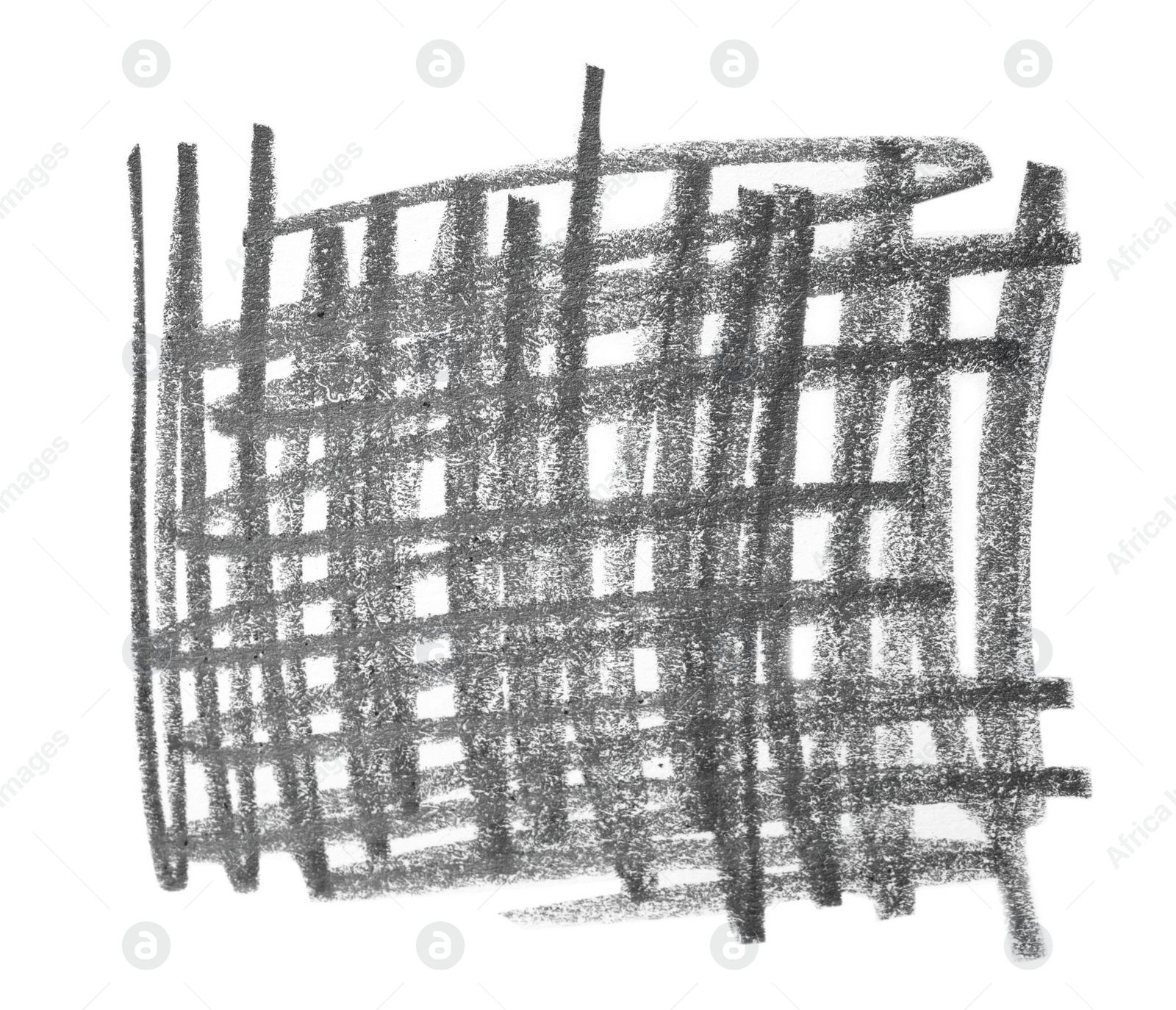 Photo of Hand drawn pencil scribble on white background