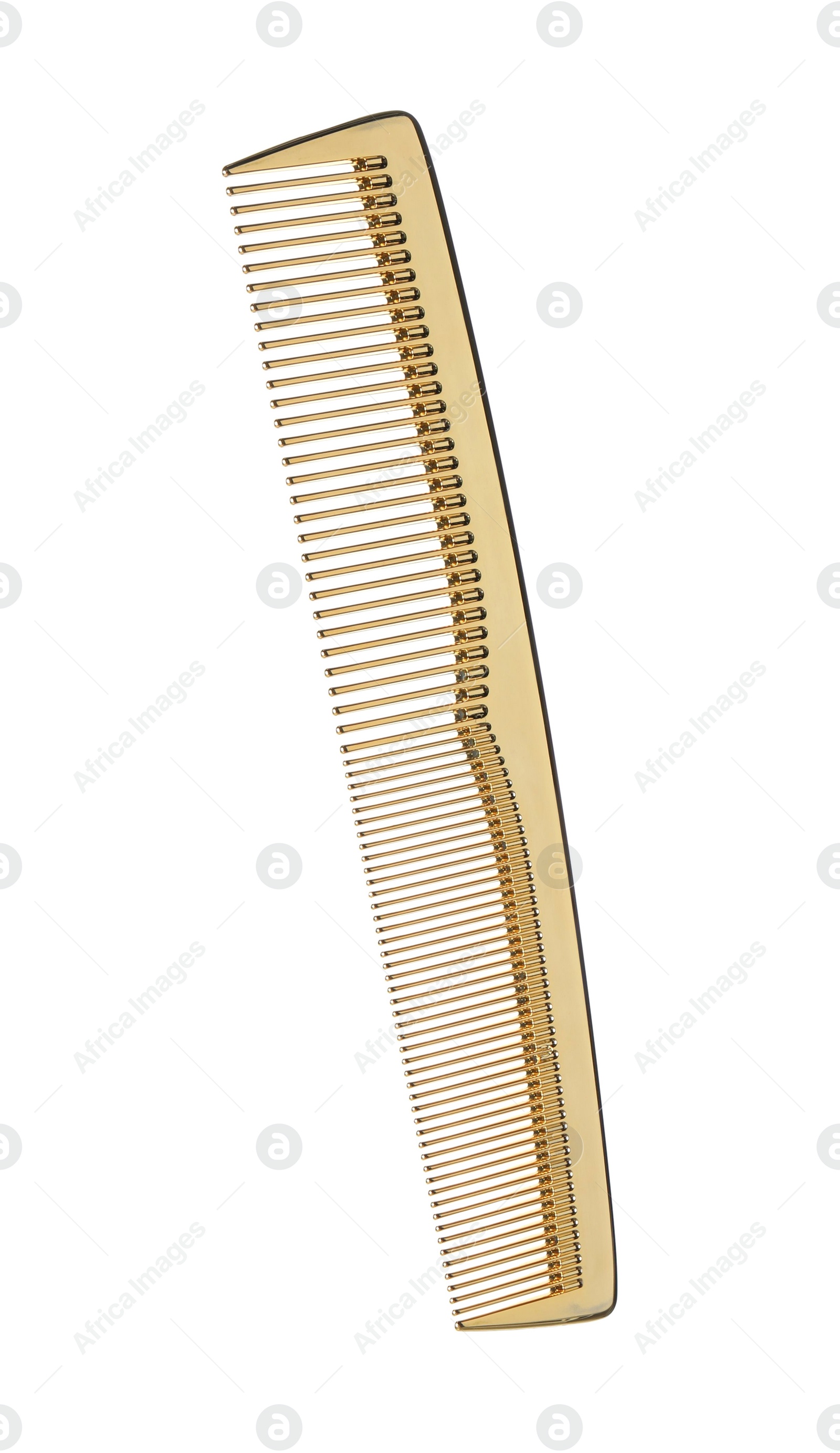 Photo of Hairdresser tool. Hair comb isolated on white