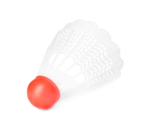 Badminton shuttlecock isolated on white. Sport equipment