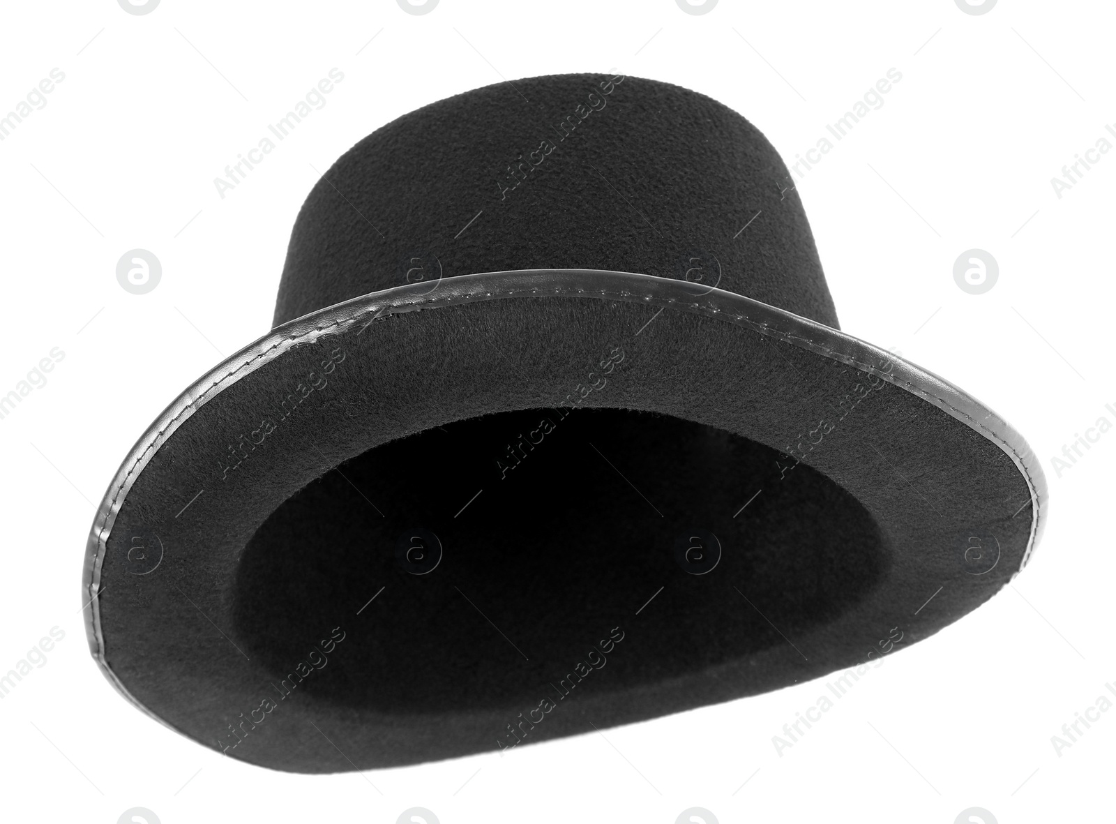 Photo of Black magician top hat isolated on white