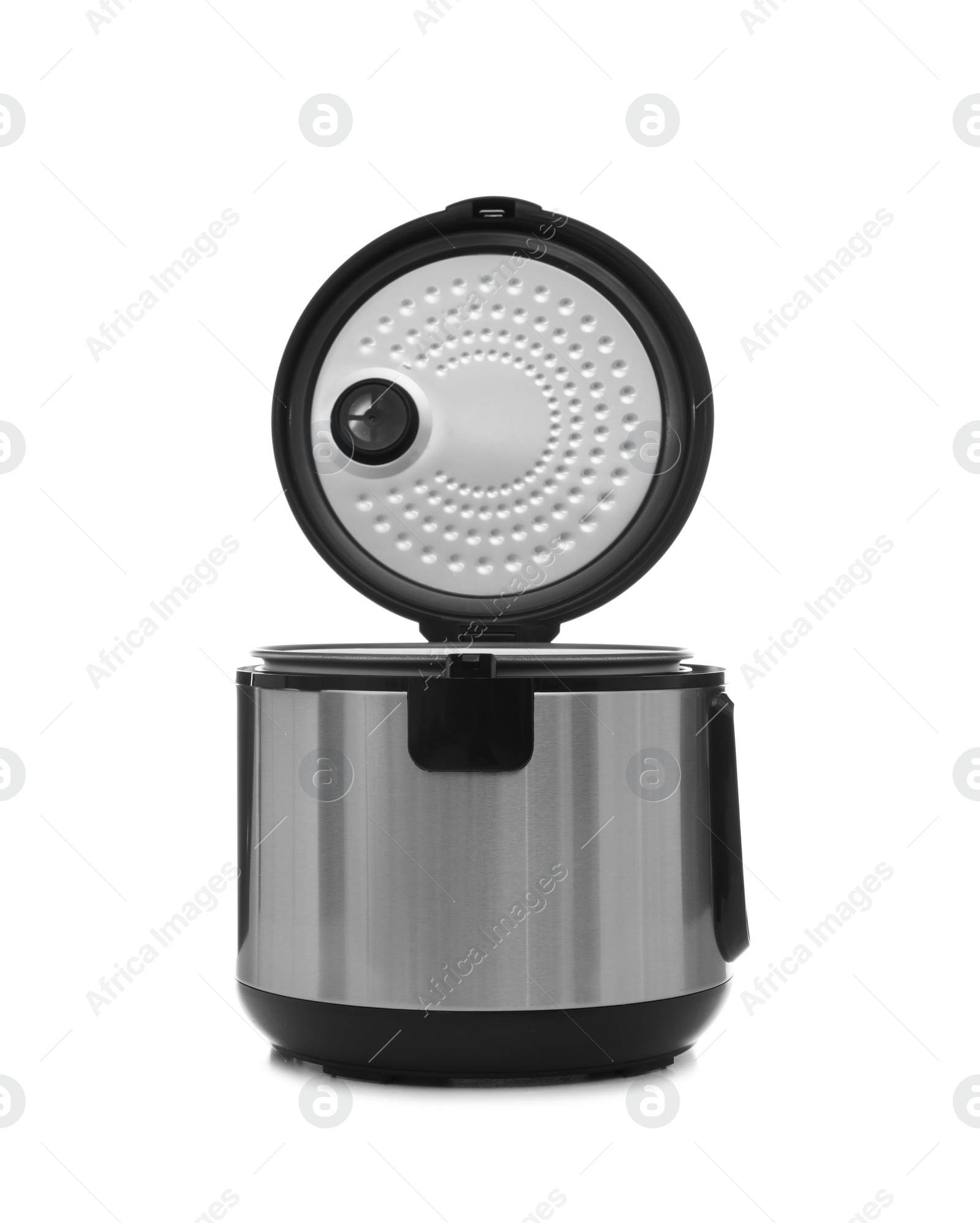 Photo of Modern electric multi cooker on white background