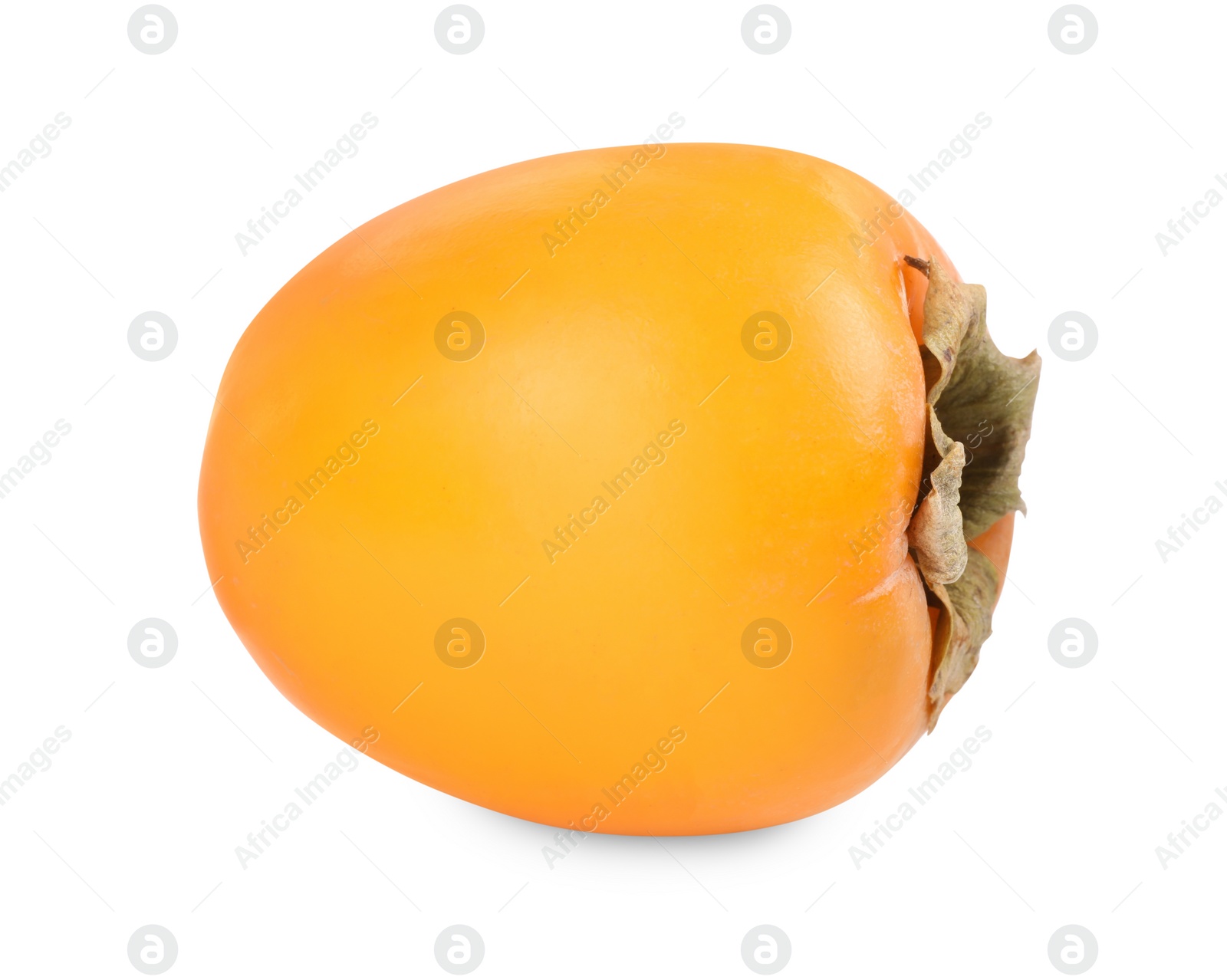 Photo of Delicious ripe juicy persimmon isolated on white