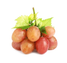 Photo of Fresh ripe juicy grapes isolated on white