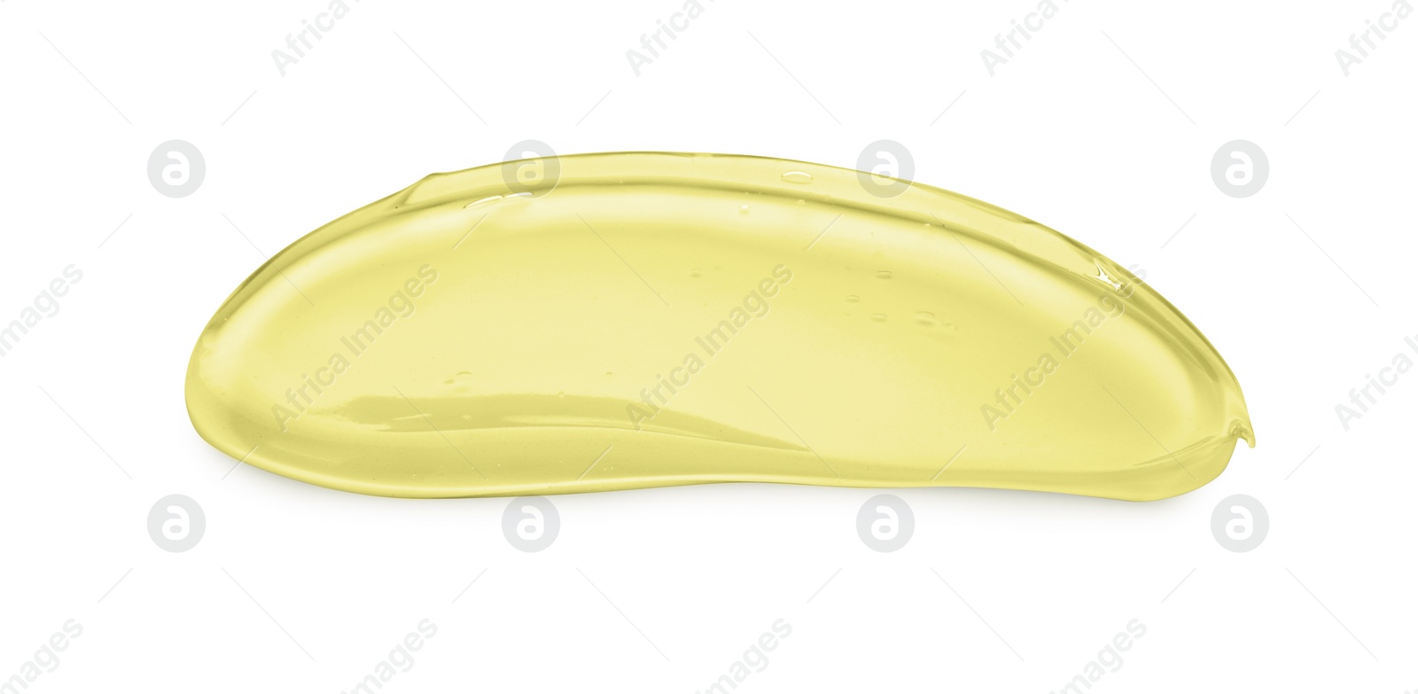 Image of Sample of cosmetic gel isolated on white