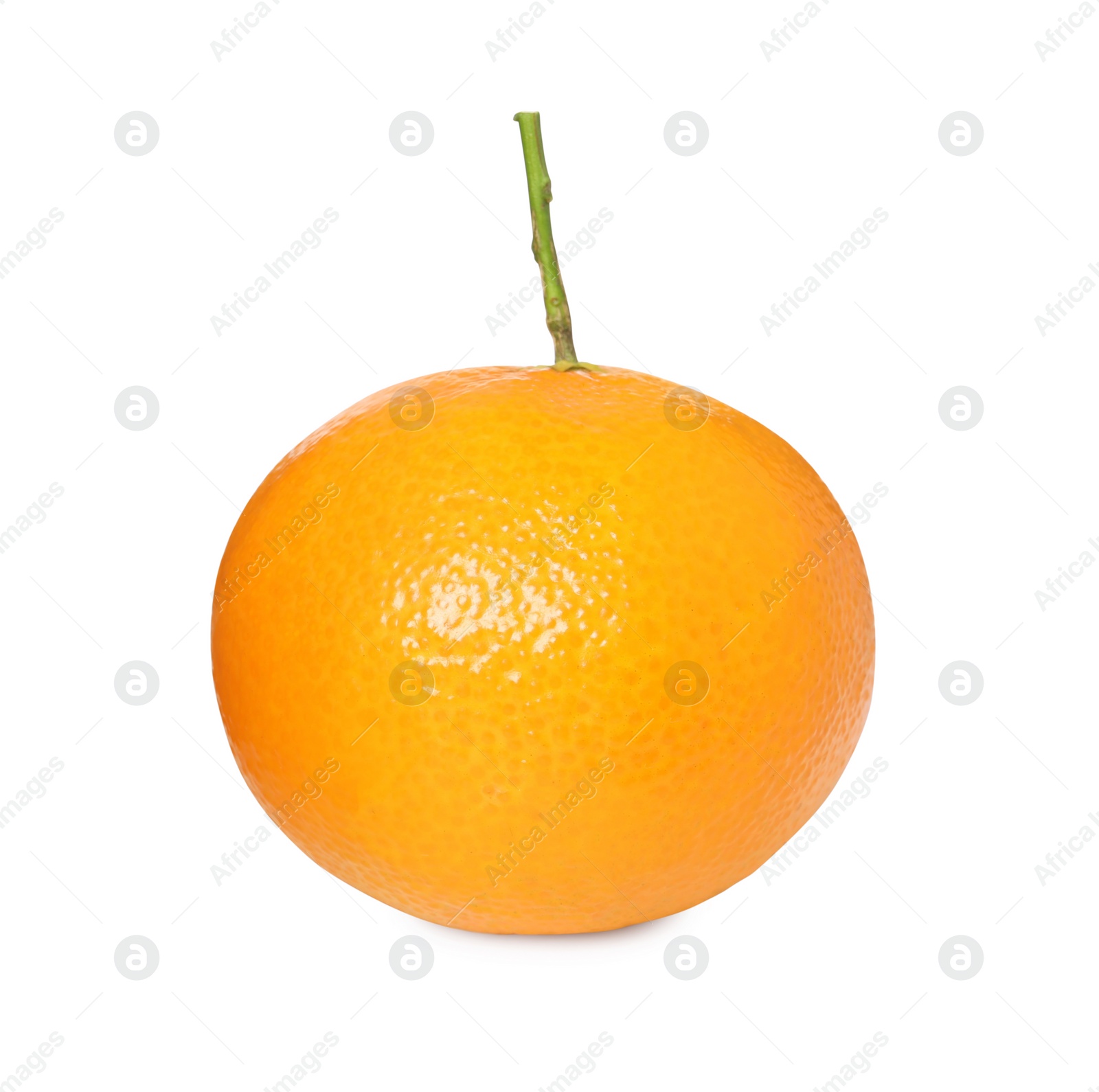 Photo of Fresh ripe juicy tangerine isolated on white