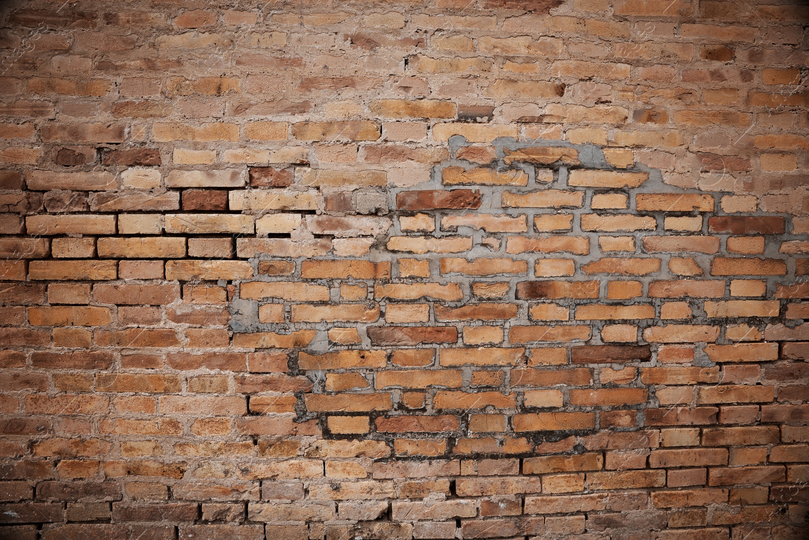 Photo of Texture of old brick wall as background