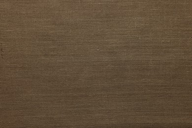 Photo of Texture of burlap fabric as background, top view