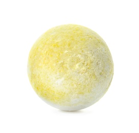 Photo of Bath bomb on white background. Spa product