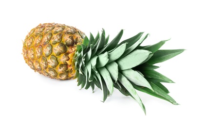 Photo of Fresh ripe juicy pineapple isolated on white