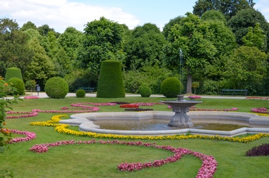 Photo of VIENNA, AUSTRIA - JUNE 19, 2018: Picturesque view of Schonbrunn Palace park