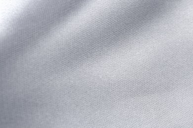 Closeup view of silver fabric as background