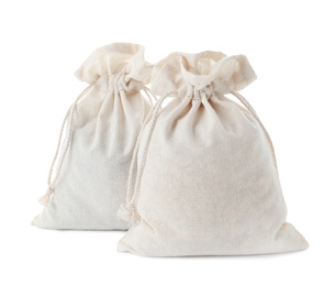 Photo of Full cotton eco bags isolated on white