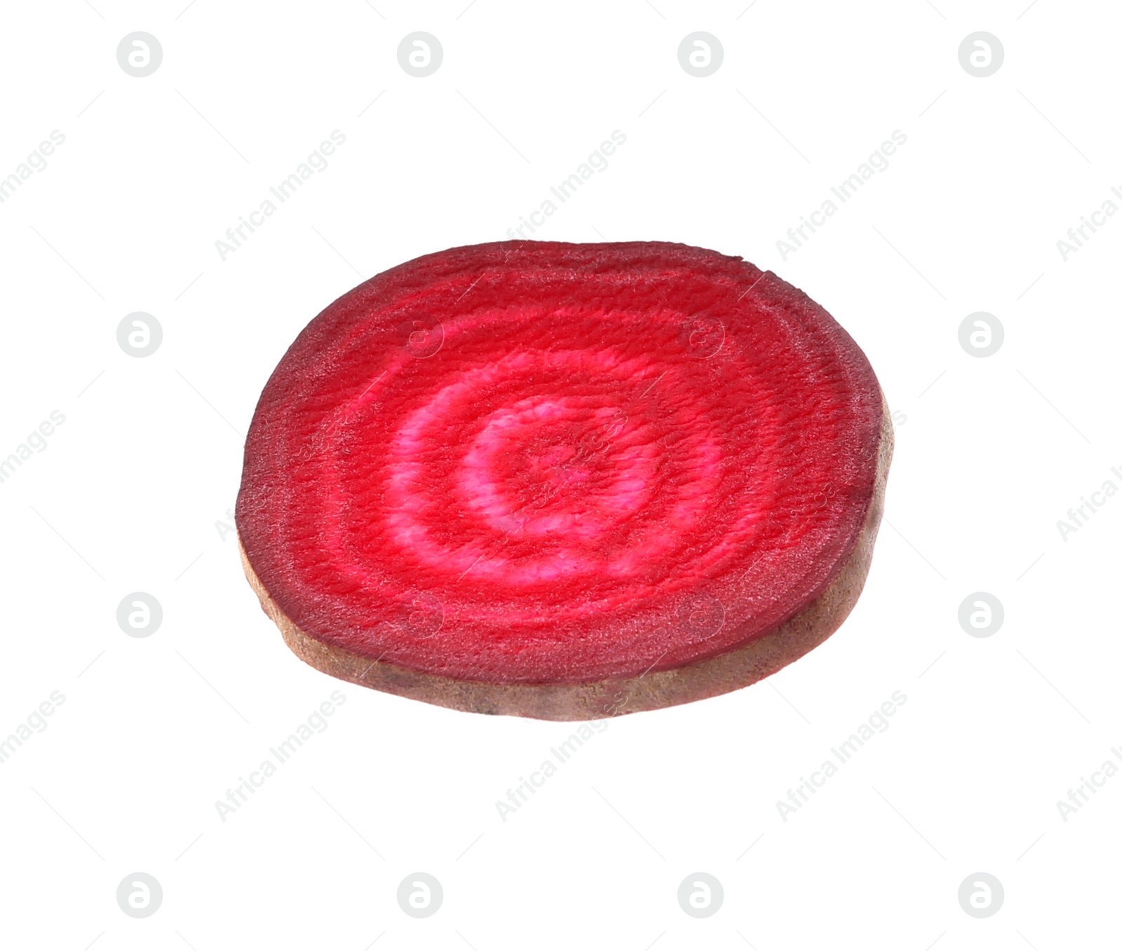 Photo of Cut fresh red beet on white background