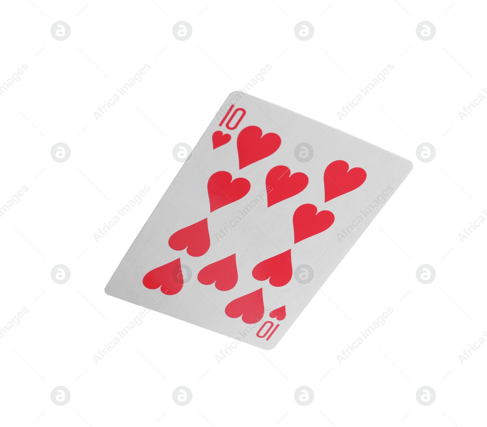 Photo of Playing card isolated on white. Poker game