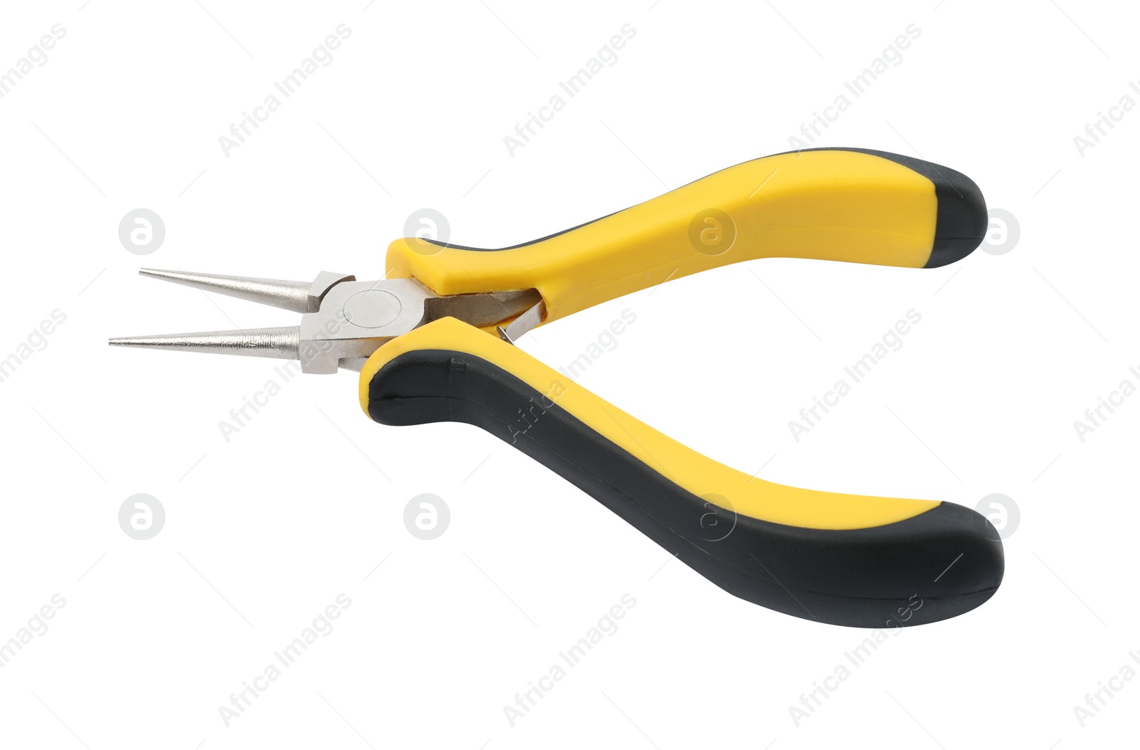 Photo of New round nose pliers isolated on white