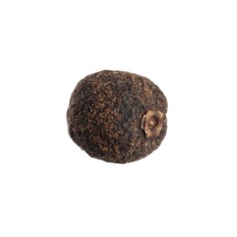 Photo of One aromatic allspice peppercorn isolated on white