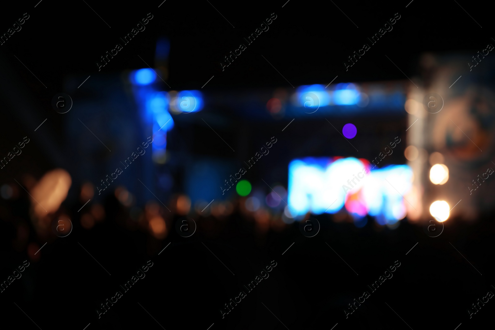 Photo of Blurred view of open air festival